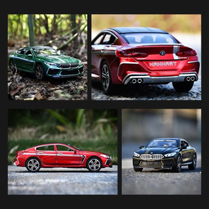 BWM M8 için 1:32 spor pres döküm Model araba alaşım Metal ses ve ışık geri çekme oyuncak açık kapılar ile dekoratif koleksiyonu - Product Image 4