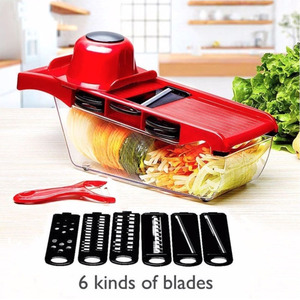 Özel renk Mandoline dilimleyici çok fonksiyonlu sebze kesici 6 in 1 meyve sebze dilimleme - Product Image 2