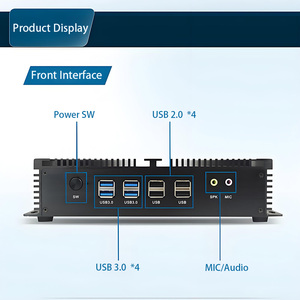 Fanless <strong>Linux</strong> Ubuntu Mini PC Quad Core J1900 J6412 J2900 N2940 N2830 Industry Control Desktop <strong>Computer</strong> for Digital Signage KIOSK - Product Image 4