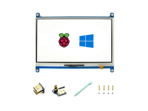 7 pollici LCD Waveshare Raspberry Pi Touchscreen 7 pollici resistivo Touch Screen LCD 1024x600 IPS lampone Pi Display - Product Image 2