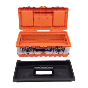 14英寸2022热卖塑料工具箱，带金属闩锁和可拆卸工具托盘 - Product Image 6