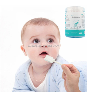 30 adet/kutu bebek dil temizleyici tek kullanımlık gazlı bez diş fırçası kağıt çubuk bebek ağız temizleme fırçası sopa Oral - Product Image 1