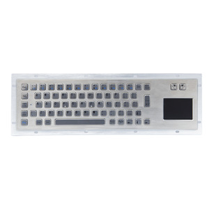 Teclado metálico de montaje en panel IP65 de acero inoxidable, 67 teclas de función, panel táctil integrado, categoría de producto, teclados, teclados - Product Image 2