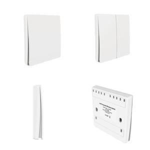 シンプルなワイヤレスライトスイッチキットIP65 IP66バッテリーフリーガラススイッチ家庭用Zigbee WiFiセット1レシーバー2ライトスイッチ - Product Image 2