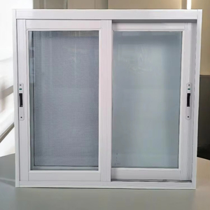 Toptan sürgülü pencereler 3-track çift katmanlı cam alüminyum sürgülü pencereler yüksek kaliteli konut sürgülü sistem pencereleri - Product Image 1