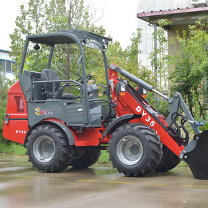 Máy Xúc Bánh Xe Thủy Lực Đa Năng Cho Sân Vườn Mini Máy Xúc Holflader DY35 Với Trọng Lượng Nâng 1650KG - Product Image 5