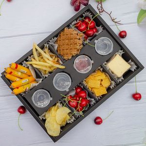 Tùy chỉnh bán buôn Đảng thanh lịch sô cô la yêu thích hộp chăn thả hộp phục vụ bao bì Platter hộp với tấm gỗ nhỏ - Product Image 2