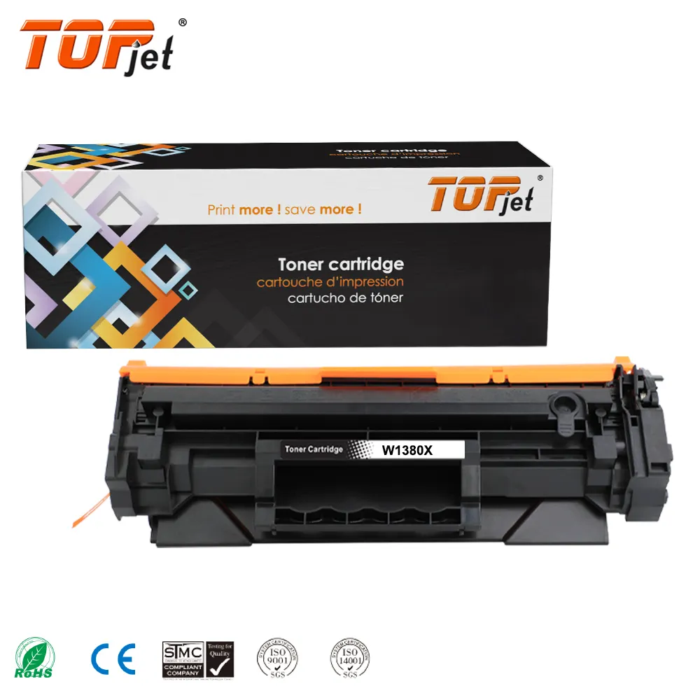 Topjet W1380A W1380X 138A 138X 1 Premium Toner Cartridge Compatible For HP Laser Jet Pro 3002dw 3102fdw Laser Printer