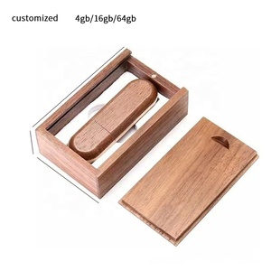 Pormo handmade <span class=keywords><strong>USB</strong></span> <span class=keywords><strong>Flash</strong></span> Drive bút 4GB 16GB 64GB bán buôn rắn óc chó tre gỗ bao bì bằng gỗ cho hàng thủ công & khung ảnh - Product Image 4