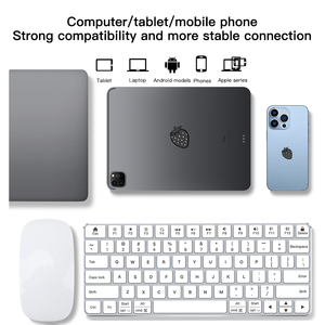 Ultra Thin Lightweight <strong>Keyboard</strong> Support <strong>Multiple</strong> System Switch <strong>bluetooth</strong> <strong>Keyboard</strong> Smart Magic <strong>Keyboard</strong> with BT USB-C Connection - Product Image 4