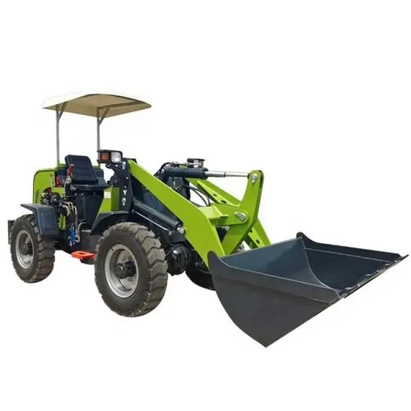 Battery Powered Electrical Mini Wheel Loader for Sale Electric Front Loader Lithium Briggs & Stratton Engine