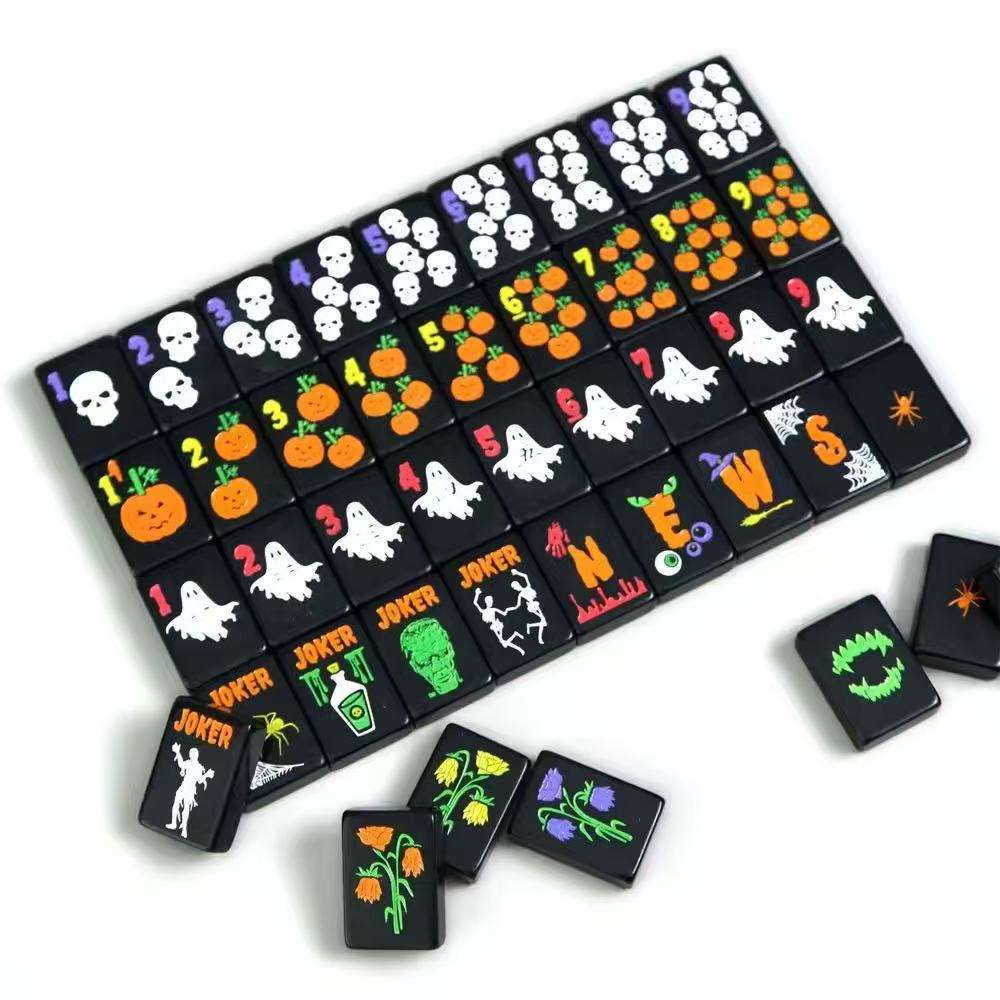 Piastrelle nere di Halloween