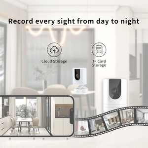 Cámara de seguridad interior con visión nocturna Wifi CCTV Monitoreo Estilo domo y opción de almacenamiento de tarjeta de memoria Sensor CMOS - Product Image 2