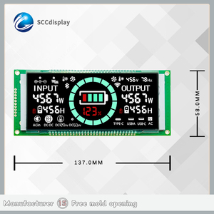 Benutzer definierte VA White Backlit Segment LCD-Anzeige Kontrast reiches klares Energie speicher netzteil Farbbild schirm Hochs ichtbare Module - Product Image 4