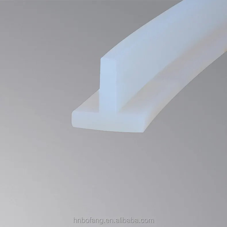 Diseño personalizado vacío transparente blanco caucho de silicona extrusión Led luces de neón tira de sellado impermeable