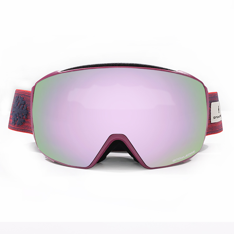 PC dual grey lens with full revo crystal pink color coating