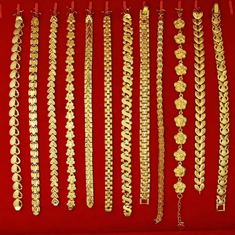 Bronze plattiert vietnam ischen Sand Gold Pixiu Schmetterling Stil europäische Münze Gold Stall Hot Sale Großhandel Armband Frauen Schmuck