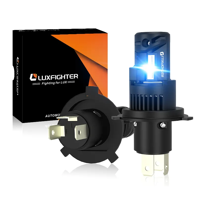LUXFIGHTER – lampes Led personnalisées pour voiture 100W 6500K H11 H7 9005 9006 9007 H4 H13, ampoules de phares