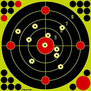 12 inch tự dính chụp phụ kiện dính Splatter mục tiêu phản ứng trực quan thông tin phản hồi giấy mục tiêu - Product Image 6