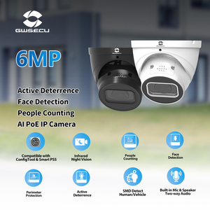 GWSECU IP67 5X Zoom Revolver Weitwinkel Zwei-Wege-Audio AI Gesichts erkennung Personen zählen CCTV-Sicherheits system OEM <span class=keywords><strong>Dahua</strong></span> <span class=keywords><strong>IP</strong></span>-Kamera