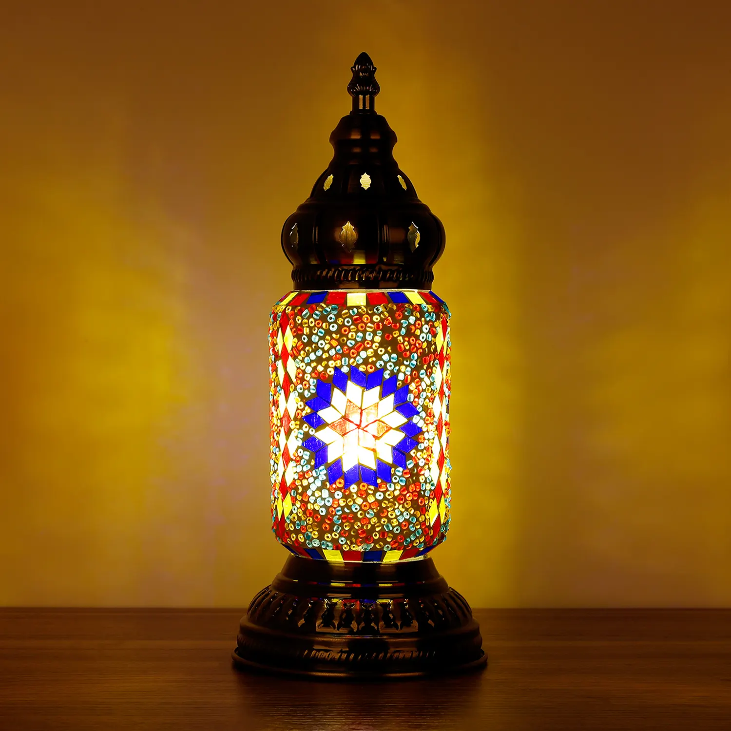 Marrasech lâmpada de mesa em forma de tubo, decorativa, para quarto, luz noturna, turco, marrocos, vidro