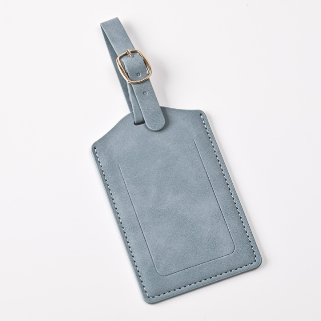 Light blue luggage tag