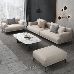 Nordic ตรงแถวขนาดเล็กอพาร์ทเมนท์โมเดิร์นอิตาเลี่ยน Minimalist ลงห้องนั่งเล่นโซฟาผ้า - Product Image 2
