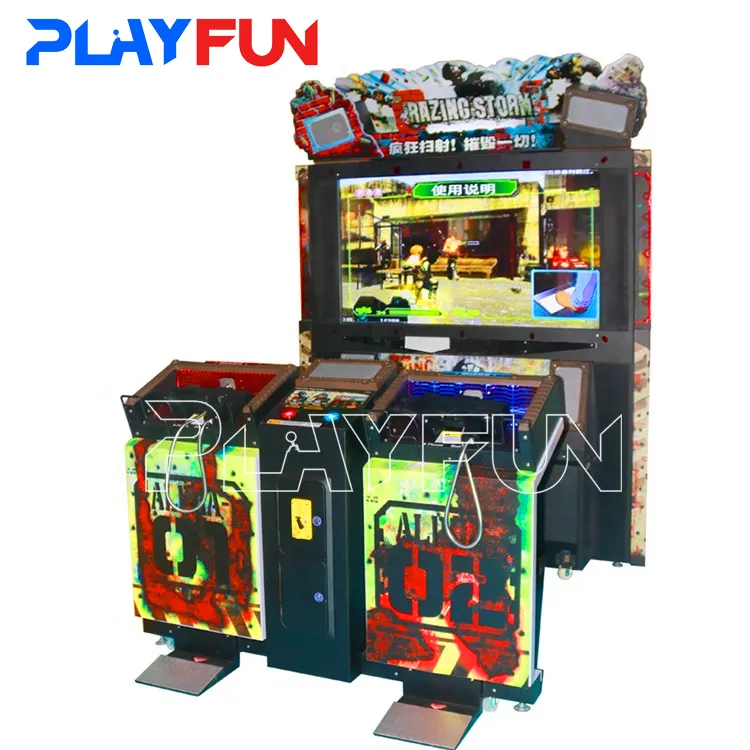 Entretenimiento interior Operado por monedas 55 pulgadas Razing Storm Shooting Simulator Video Arcade Machine Games