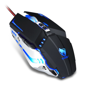TWOLF V7 programmabile meccanico RGB cablato Mouse da gioco ottico 7D USB DPI6400 destrorso per computer Desktop Notebook - Product Image 3
