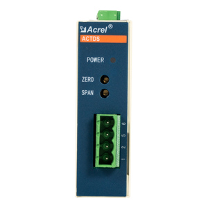 Acrel-Sensor de efecto Hall, fuente de alimentación de 12VDC, entrada de corriente de entrada de CC 0 ~ 5V, de salida de corriente de salón, 1/2V