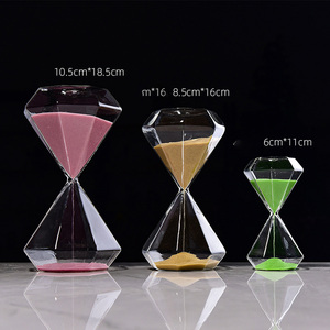 Großhandel große Diamant form Sanduhr Sanduhr Premium-Qualität Sand Timer Sanduhr