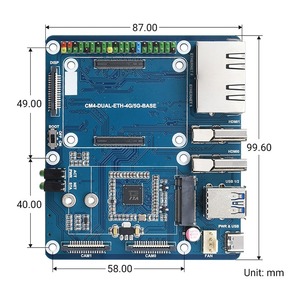 Hot Raspberry PI CM4 Dual Gigabit porta di rete Baseboard Core Board modulo di calcolo 5G/4G/USB scheda di espansione Iot