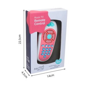 Bebek uzaktan oyuncak yürümeye başlayan müzikal öğrenme için benzersiz öğrenme uzaktan düğmeler yanıp sönen ışıklar ile bebek müzik melodileri oynar - Product Image 6