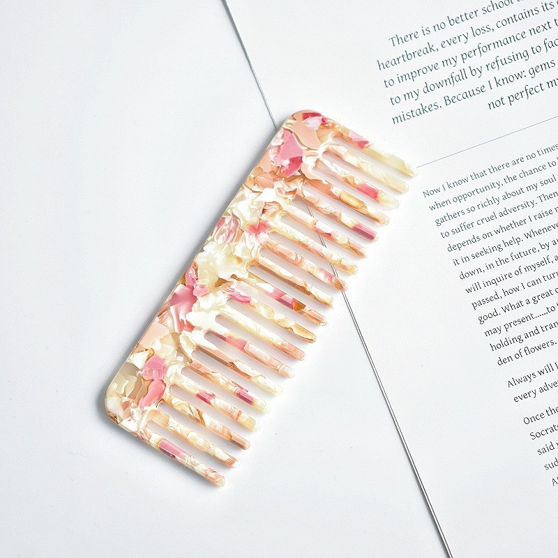 apricot color pattern acetic acid hair comb