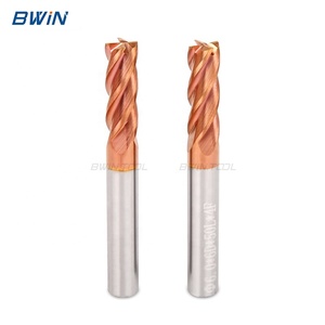 BWIN fabrika TISIN kaplama frezeler cnc kesim araçları katı tungsten karbür freze kesicisi metal - Product Image 4