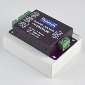 Yüksek kaliteli DC12V-24V 3 kanal 3A RGB LED DMX512 dekoder PX24506 - Product Image 3