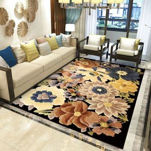 Custom China Carpet Factory Provided Decorative Area Rug Anti Slip Center Rug Living Room Modern Bedside Floor Mat - Product Image 3