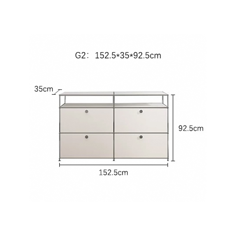 Armoire simple blanche g2