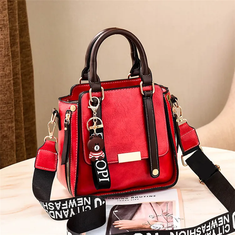 2024 nuevo estilo moda mujer comprar a granel Logo marca famosa bolso rojo grandes bolsos acolchados