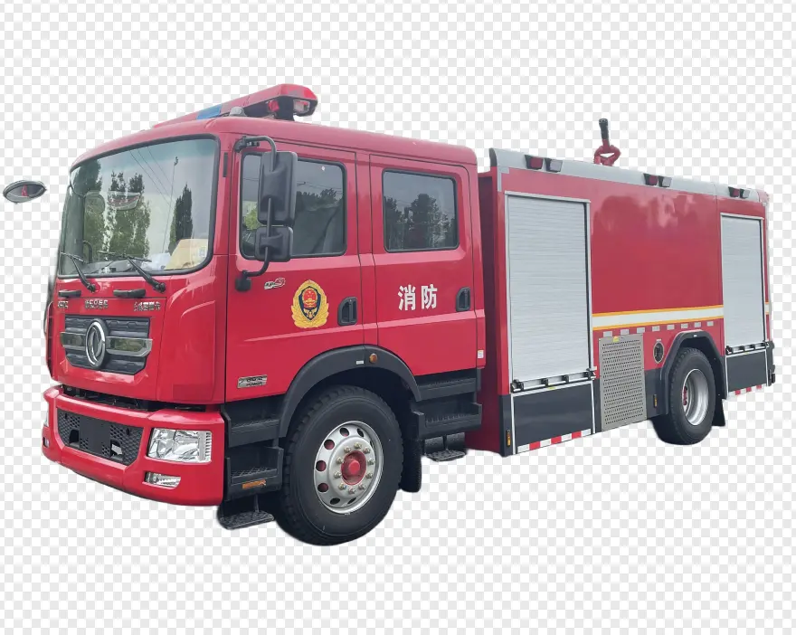 Onde posso comprar um caminhão de bombeiros de 5 a 8 toneladas de tamanho médio e grande com forte potência, qualidade confiável e extinção de incêndio