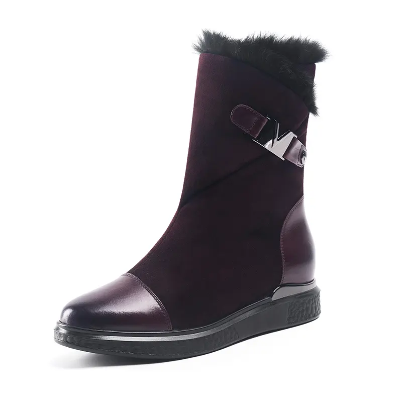 Bottes en cuir véritable pour femmes, chaussures confortables, accessoires à la mode espagnole, nouvel arrivage, A205