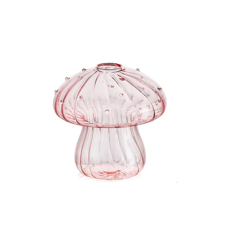 Trend ürünleri vazo Floreros mantar şekilli cam 2023 yeni gelenler küçük estetik çiçek Modern vazolar Set bağlı cam