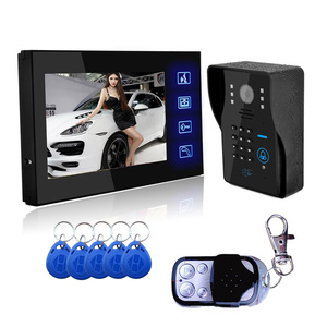 7 Inch Video Door Phone <strong>Auto</strong> Picture Taken Doorbell Access Control <strong>System</strong> With 125Khz Keyfob Video <strong>Intercom</strong> <strong>System</strong> - Product Image 1