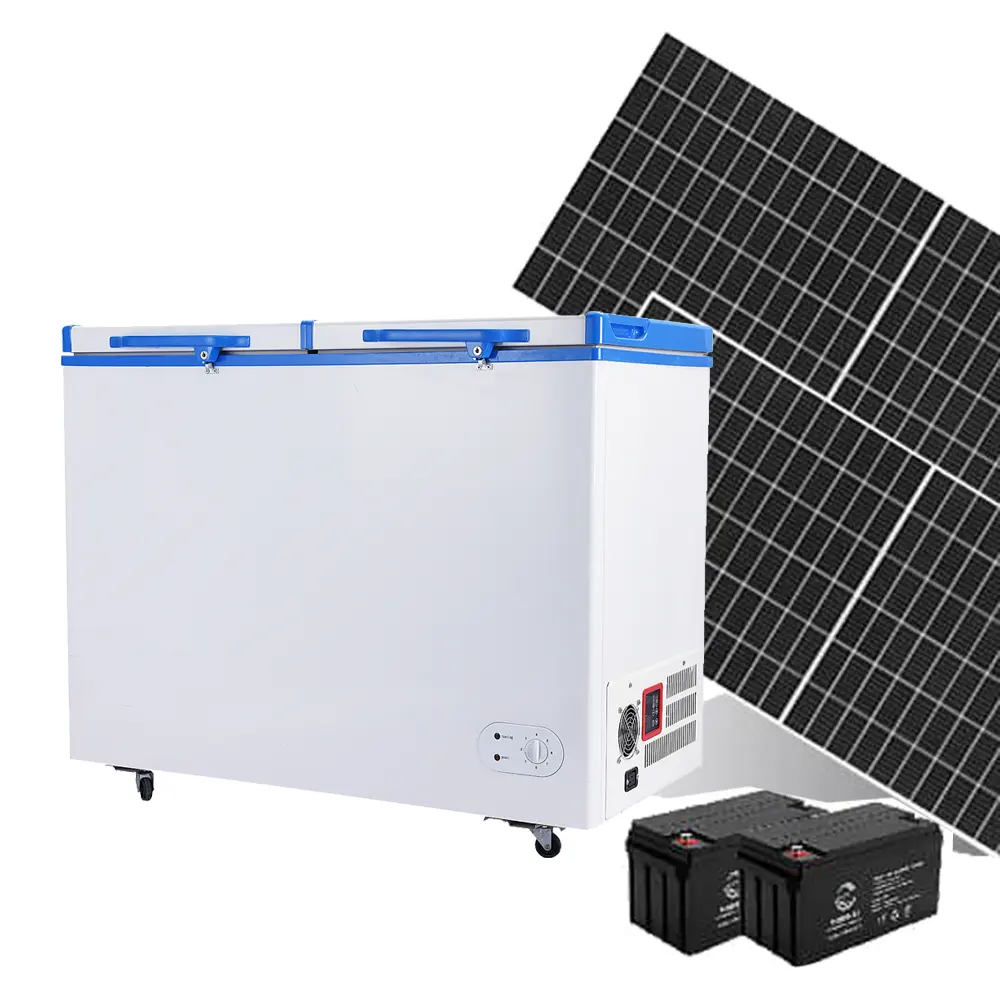 358 Liter Solar Tiefkühltruhe/Kühlschrank DC 24V Solar Kühlschrank Kühlschrank Solar Gefrier schrank