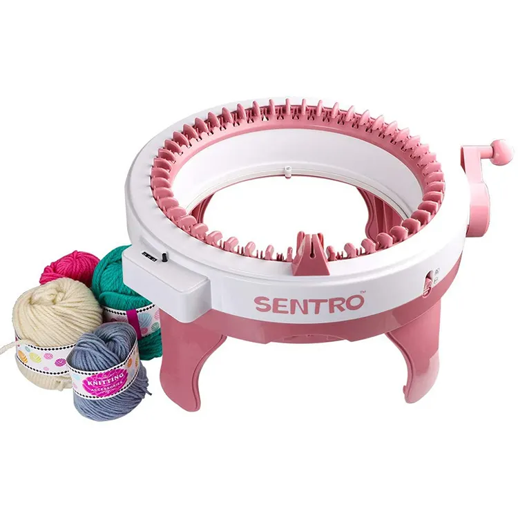 Sentro plastik bulat bulat mesin rajut anak mainan Tekstil Mesin sihir tenun tenun mesin wol untuk anak perempuan