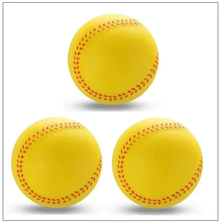 High Density PU Foam Baseball Soft Practice Cricket Ball Squeeze Baseball Anti Stress Ball in Polyurethane for Kids