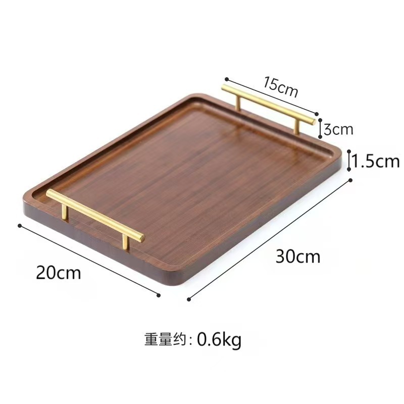 Small size Phoebe zhennan wood bag with handle, 30*20*1.5 cm