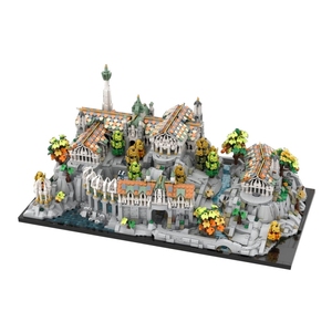 Funbuild film sahne MOC-191972 Rivendell Mini zanaat modüler mikroölçek mimari DIY blokları yapı taşları eğitim oyuncaklar - Product Image 2