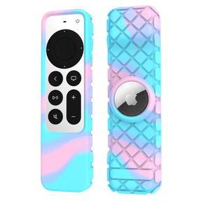 TENCHEN 2022 New Smart <strong>Tv</strong> Remote Control Silicone Cover for <strong>Apple</strong> <strong>Tv</strong> 4k Siri Remote Control 2 In1 Silicon Case for Airtag - Product Image 6
