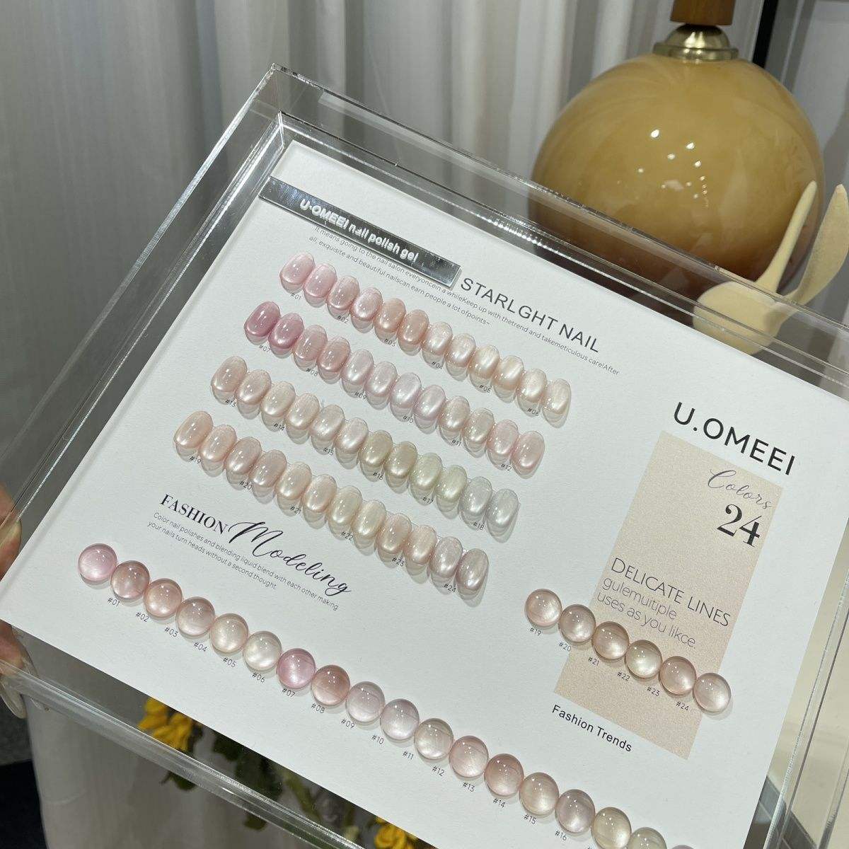 1 ensemble de 24 yeux de chat de perle de verre de couleur